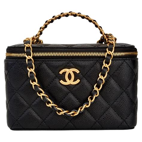 chanel vanity black bag|vanity Chanel bag price.